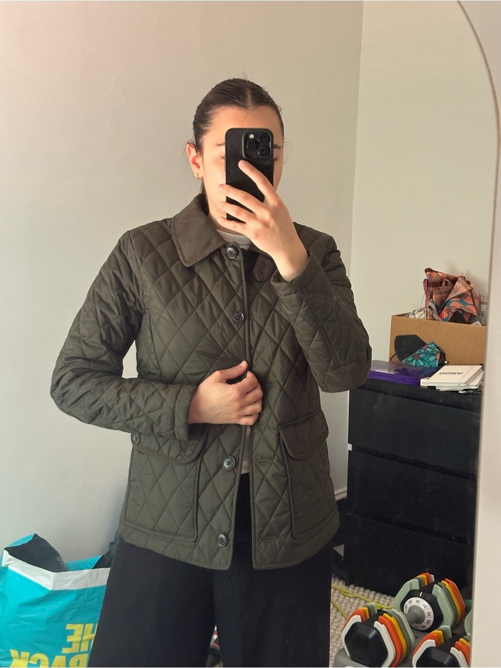 Ralph Lauren Quilted Olive Green Jacket